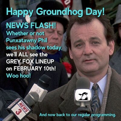 Happy Groundhog Day! #greyfoxbluegrass #bluegrassmusic #acousticmusic #americanamusic #greatnortherncatskills #soready
