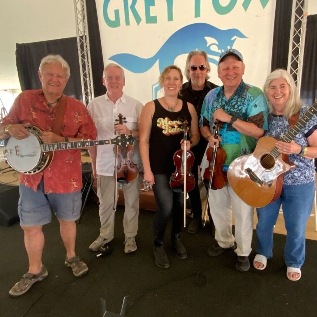 Quickstep dance band: David Kiphuth, Jon Simmons, Sara Milonovich, Greg Anderson, John Kirk & Trish Miller