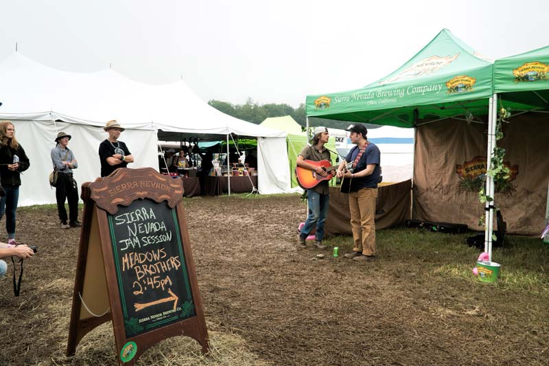 sierra nevada jam session sponsorship sign and tent