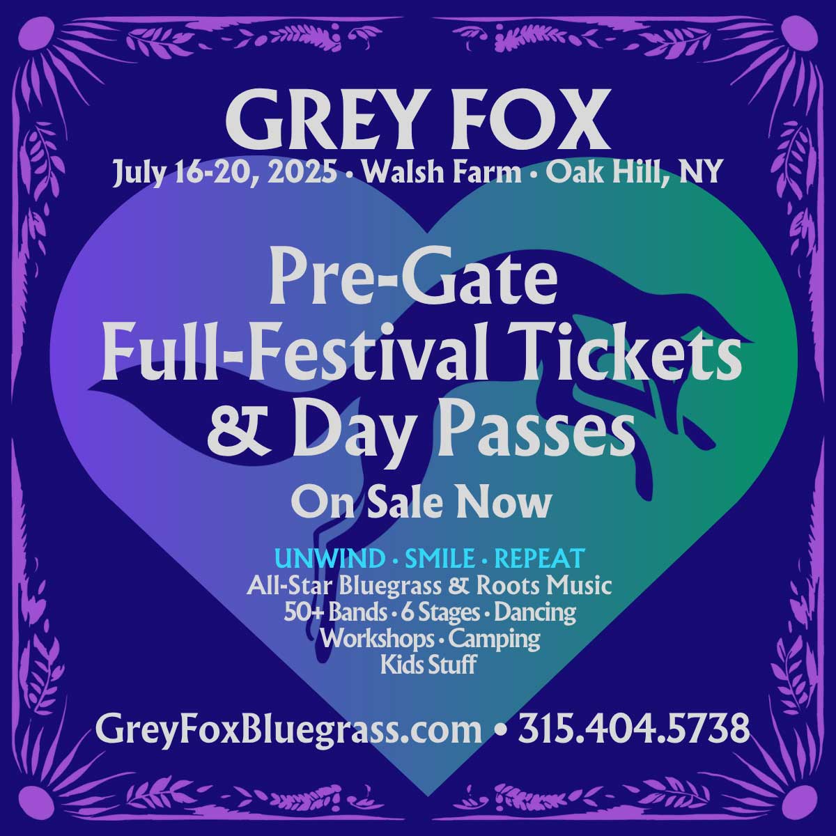 Pre-gate full festival Ticket graphic Pre-gate full festival Ticket graphic
