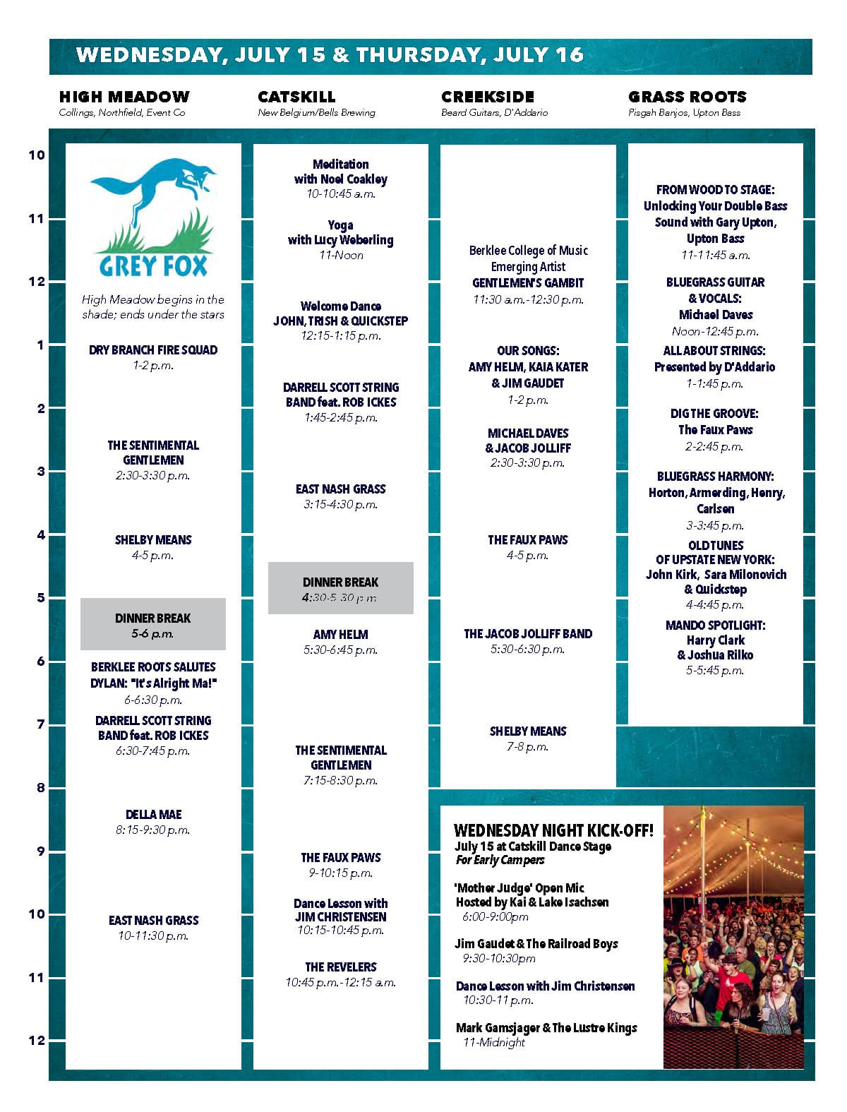 GF26 Wed-Thur Schedule